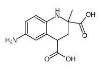 6-amino-2-methyl-1,2,3,4-tetrahydro-quinoline-2,4-dicarboxylic acid Structure