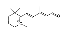 (9E)-(5-13C)-β-ionylideneacetaldehyde Structure