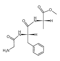 methyl glycyl-L-phenylalanyl-L-alaninate结构式