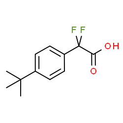 2-(4-(tert-butyl)phenyl)-2,2-difluoroacetic acid structure