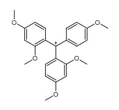 2,2',4,4',4''-pentamethoxytrityl cation结构式