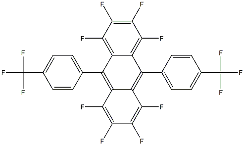 1,2,3,4,5,6,7,8-Octafluoro-9,10-bis[4-(trifluoromethyl)phenyl]anthracene structure