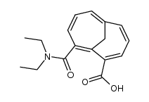 10-(N,N-Diethylcarbamoyl)-1,6-methano[10]annulen-2-carbonsaeure结构式