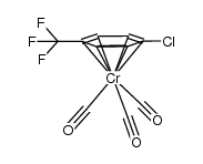 tricarbonyl(p-(trifluoromethyl)chlorobenzene)chromium结构式