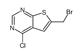 6-(bromomethyl)-4-chlorothieno[2,3-d]pyrimidine结构式