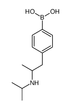 [4-[2-(propan-2-ylamino)propyl]phenyl]boronic acid Structure