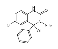 3-Amino-6-chlor-4-hydroxy-2-oxo-4-phenyltetrahydrochinazolin Structure