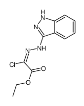 ethyl 2-chloro-2-(1H-indazol-3-ylhydrazinylidene)acetate Structure