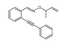 (E)-2-(phenylethynyl)benzaldehyde O-but-3-en-2-yl oxime结构式