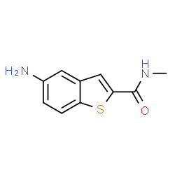 5-Amino-N-methyl-1-benzothiophene-2-carboxamide结构式