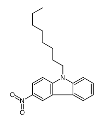 3-nitro-9-octylcarbazole结构式