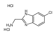 1H-Benzimidazole-2-methanamine, 6-chloro-, dihydrochloride Structure