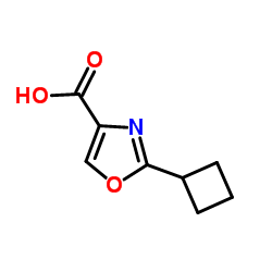 2-Cyclobutyl-1,3-oxazole-4-carboxylic acid structure