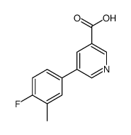 5-(4-fluoro-3-methylphenyl)pyridine-3-carboxylic acid结构式