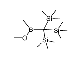 methoxymethyl{tris(trimethylsilyl)methyl}borane Structure