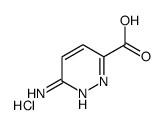 3-PYRIDAZINECARBOXYLIC ACID, 6-AMINO-, HYDROCHLORIDE Structure