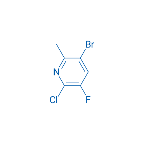 3-Bromo-6-chloro-5-fluoro-2-methylpyridine Structure