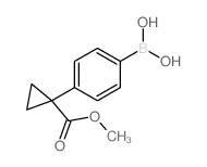 (4-(1-(甲氧基羰基)环丙基)苯基)硼酸结构式