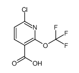 6-氯-2-(三氟甲氧基)烟酸结构式