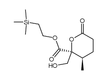 (4R,5S)-5-[[2-(Trimethylsilyl)ethoxy]carbonyl]-5-(hydroxymethyl)-4-methyl-5-pentanolide结构式