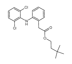 3,3-dimethylbutyl 2-(2-(2,6-dichlorophenylamino)phenyl)acetate Structure