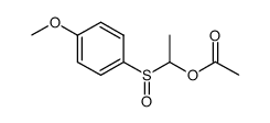 1-((4-methoxyphenyl)sulfinyl)ethyl acetate结构式