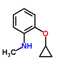 2-(Cyclopropyloxy)-N-methylaniline结构式