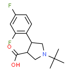 1-TERT-BUTYL-4-(2,4-DIFLUOROPHENYL)PYRROLIDINE-3-CARBOXYLICACID picture