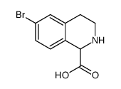 6-溴-1, 2, 3, 4-四氢异喹啉-1-羧酸结构式