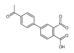 4-(4-acetylphenyl)-2-nitrobenzoic acid Structure