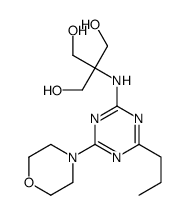 1,3-Propanediol, 2-(hydroxymethyl)-2-((4-(4-morpholinyl)-6-propyl-1,3, 5-triazin-2-yl)amino)- picture