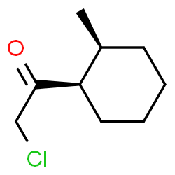 Ketone, chloromethyl 2-methylcyclohexyl, cis- (8CI) Structure