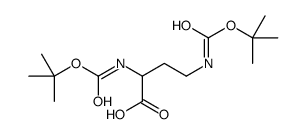 2,4-BIS-TERT-BUTOXYCARBONYLAMINO-BUTYRIC ACID结构式