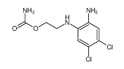 Carbamic acid 2-(2-amino-4,5-dichloro-phenylamino)-ethyl ester结构式