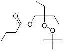 2-t-Butylperoxy-2-ethylbutan-1-ol, butyrate ester结构式