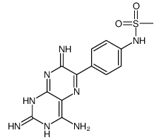 N-[4-(2,4,7-triaminopteridin-6-yl)phenyl]methanesulfonamide Structure