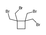 1,1,2,2-tetrakis(bromomethyl)cyclobutane Structure