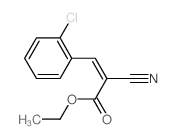 2-Propenoic acid,3-(2-chlorophenyl)-2-cyano-, ethyl ester结构式