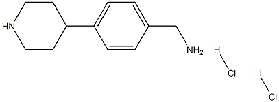 (4-(Piperidin-4-yl)phenyl)methanamine dihydrochloride结构式