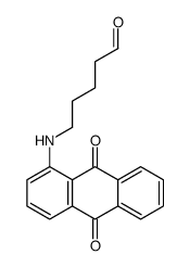 5-[(9,10-dioxoanthracen-1-yl)amino]pentanal结构式