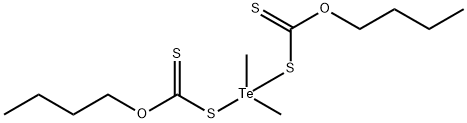 Tellurium, bis(O-butyl carbonodithioato-S)dimethyl-, (T-4)- (9CI) Structure