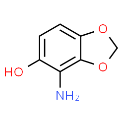 1,3-Benzodioxol-5-ol,4-amino- Structure