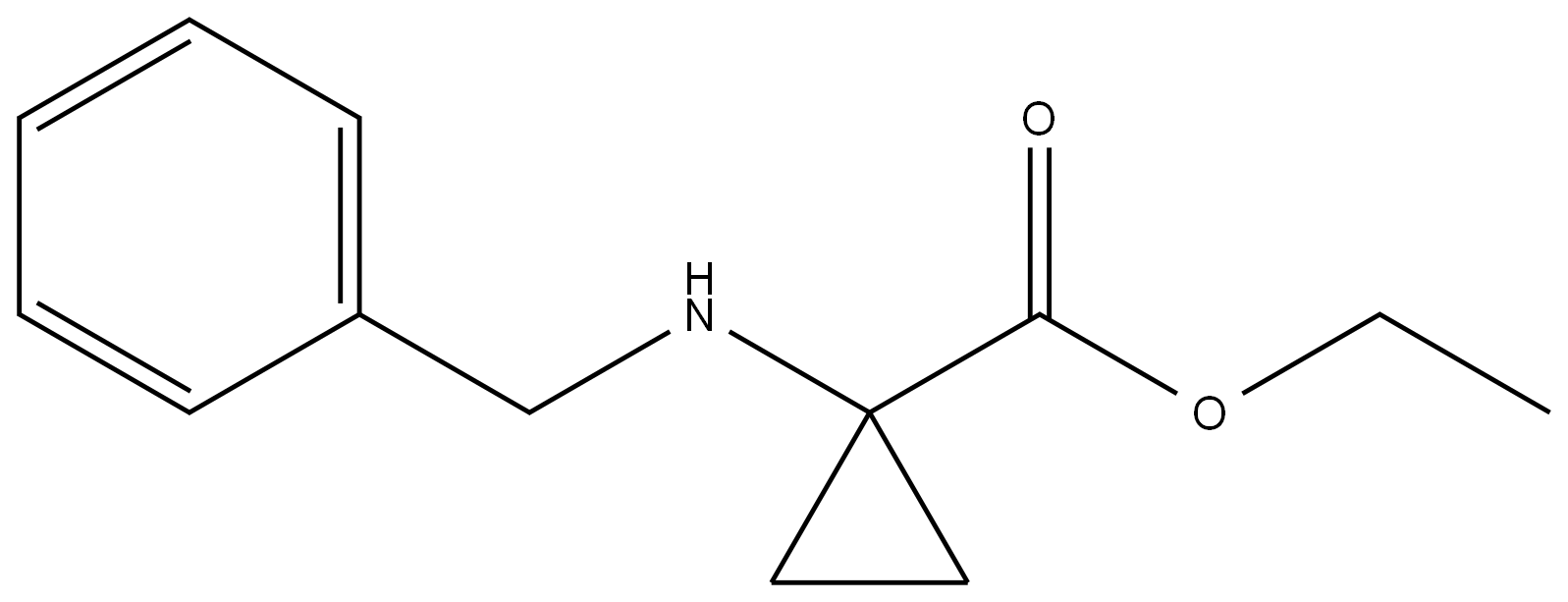 Ethyl 1-(benzylaMino)cyclopropanecarboxylate Structure