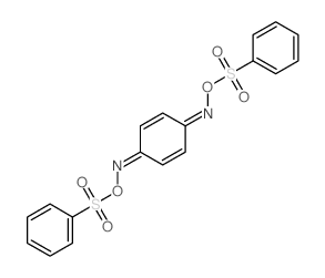 2,5-Cyclohexadiene-1,4-diimine, N,N-bis((phenylsulfonyl)oxy)-, (1Z,4Z)-结构式