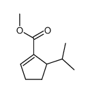 1-Cyclopentene-1-carboxylicacid,5-(1-methylethyl)-,methylester(9CI) Structure