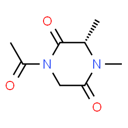 2,5-Piperazinedione,1-acetyl-3,4-dimethyl-,(S)-(9CI) Structure