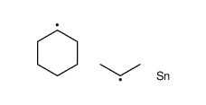 Cyclohexylisopropyldimethylstannane Structure