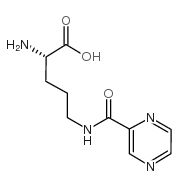 H-ORN(PYRAZINYLCARBONYL)-OH structure