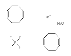 双(1,5-环辛二烯)四氟硼酸铑(I) 水合物结构式