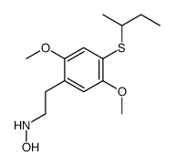 N-[2-(4-butan-2-ylsulfanyl-2,5-dimethoxyphenyl)ethyl]hydroxylamine Structure